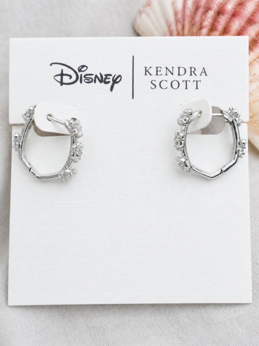 Kendra Scott Disney Silver CZ Huggie Earrings
